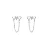 Aretes Japoneses y Coreanos Nuevo Amor nicho sentido del diseño otoño 2023 aretes de lujo ligero aretes para mujer Día de San Valentín para novia