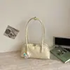Bolso tipo Baguette de Lunares de Moda Estilo Coreano para Mujer 2026 Verano Nueva Moda Textura Popular Bolso de Hombro para el Trabajo