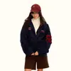Chamarra con capucha camuflajeada estilo American high street para hombre y mujer, marca trendy vintage 2025 primavera/otoño, chamarra casual holgada con cierre