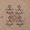 13x 10mm 0.3g multicolor Accesorios de joyería vintage populares europeos y americanos Colgante de estrella de seis puntas popular europeo y americano