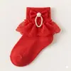 Venta al por mayor de calcetines finos para niños, calcetines de encaje de princesa para bebé, calcetines de algodón transpirables de malla para verano, lote mixto multicolor en stock