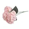 Nuevo ramo decorativo de hortensias artificiales para bodas, flores falsas, accesorios de estudio fotográfico de bodas con hortensias artificiales al por mayor