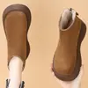 Botas de Nieve Forradas de Piel para Mujer 2026 Invierno Comercio Exterior Suela Gruesa que Aumenta la Altura Cierre Trasero Botas Cálidas de Felpa Botines Cortos