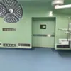 Porta Limpa, Antibacteriana, Silenciosa, Sensor Sensível, Antiesmagamento, Porta Deslizante Elétrica Hermética Operada com o Pé, Detecção Inteligente