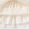 Vestido de Renda para Bebê Menina Primavera e Outono Um Ano Estilo Francês Aniversário Lua Cheia Elegante Tule Macio Manga Longa Vestido Princesa Vestido para Bebê
