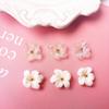 Nuevos pendientes coreanos de flores de cristal transparente, pendientes de niña frescos, pendientes de material, accesorios al por mayor