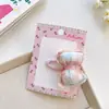 Elástico de cabelo infantil presilha de cabelo laço xadrez de tecido doce não machuca o cabelo elástico de cabelo presilha lateral doce adorno de cabeça estilo coreano