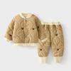 Traje Folio Acolchado de Algodón para Bebé Ropa de Abrigo de Algodón Acolchado Espeso Otoño e Invierno para Niños Ropa de Abrigo para Niños Top de Algodón