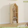 Gabinete de Almacenamiento de Juguetes para Habitación Infantil Combinación de Gabinete con Pizarra Magnética de Madera Maciza Gabinete de Almacenamiento y Organización Multicapa