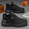 Botas Martin con Forro de Lana para Invierno Zapatos de Hombre Retro Británico Zapatos de Trabajo Tenis Versátiles de Moda Botas Cortas Gruesas y Cálidas Zapatos de Algodón