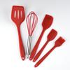 Conjunto de 5 Utensílios de Cozinha em Silicone: Espátula de Silicone para Assar, Raspador de Bolos, Espátula para Creme, Batedor de Papel e Outros Acessórios para Confeitaria