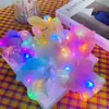 Celebridad de Internet Aro para el Cabello de Intestino Grande Luminoso Banda de Goma LED Barra LED Banda de Goma Disco Adorno para la Cabeza Cuerda Luminosa para el Cabello para Mujeres