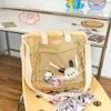 Bolsa de Mão Cartoon Comic-Con Bolsa de Dor Bolsa de Mão Fofa Estilo Japonês Bolsa Transversal para Meninas Mochila Bolsa Casual para Mulheres