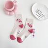 Meias desossadas meias femininas de algodão na panturrilha Four Seasons meias rosa absorventes de suor respiráveis meias Zhuji femininas atacado