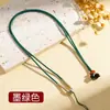 Collar de Cuerda Enrollada Cuerda para Colgar Hecho a Mano DIY Ajustable Cuerda para Colgar Oro Jade Ámbar Jade Colgante Cordón para Joyería
