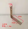 Estante de ángulo reforzado soporte de madera tablero de mesa silla armario gabinete conector de muebles ángulo de hierro esquina doblada esquina plana 5*4 hierro plano 3*3