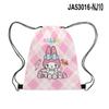 Mochila com cordão Sanrio Melody de perímetro impresso 3D novo com bolso com cordão de desenho animado