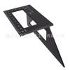 Regla de ángulo multifuncional de aleación de aluminio ángulo recto trazador trazador 45 grados 90 grados vertical calibre en T