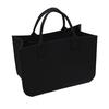 Bolsa de compras portátil de fieltro, de gran capacidad, con apertura de hombro, para uso diario, bolsa de regalo publicitaria, logotipo DIY