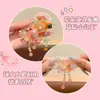 Laço de Cabelo Infantil Estilo Chinês com Flor e Borla Menina Estilo Antigo Laço de Cabelo Hanfu Elástico Fofo Laço de Cabelo Acessórios de Cabelo