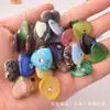 Pedra Bruta de Cristal Natural 2cm Formato de Coração Cravejado com Diamante Zircônia Safira Ametista Pedra Preciosa Acessórios para Joias DIY
