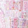 Adesivos Versão Coreana, 100 Peças, Personalizáveis, Pacote Presente a Laser, Adesivos de Decoração de Planner de Desenho Animado de Alto Valor