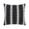 Funda de Almohada Jacquard de Tela Nieve Tinta de Bosque Blanco y Negro Hogar Nórdico Simple Cojín de Sofá Cojín Lumbar para Coche Sin Relleno