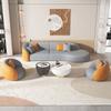 Sala de estar simples moderna apartamento pequeno sofá cadeira luz luxo concubina arco casa visitante tecnologia tecido sofá combinação