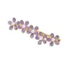 Pasador de Flor para Mujer, Pinza Lateral de Aleación para Flequillo, Pinza Lateral de Estilo Dulce Exquisita Esmaltada, Pinza de Pato