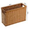 Cesta de Almacenamiento para Revistas de Estudio en Casa Estilo Japonés Caligrafía y Pintura Estante de Almacenamiento para Vino Tinto Estilo Europeo Cesta Tejida para Snacks y Comestibles Cesta para Ropa Sucia
