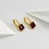 Set de Escuadra Elegante Transfronterizo Hebilla de Oreja de Circonita Simple Dulce Nicho Lujo Ligero Sentido de Gama Alta Pendientes de Cobre Joyería para Orejas en stock