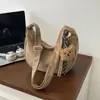 Bolsa vintage de camurça para mulheres, novo modelo de outono 2026, bolsa de ombro e transversal de grande capacidade para o dia a dia, em formato de crescente