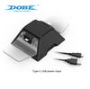 Cargador dual inalámbrico para mando de PS5 Base de carga dual para mando P5 Cargador dual para mando de PS5 con luz indicadora TP5-0528
