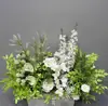 Arranjo de flores verdes estilo floresta grama de aspargo flor de chão flor pendurada flor de corredor flor de noivado decoração de banquete flor de casamento