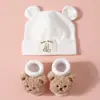Bebés y Niños Pequeños de 0 a 12 Meses, Lindos Sombreros para Bebés para Niños y Niñas en Primavera y Otoño, Sombreros Rojos para Recién Nacidos de Mes Completo con Protección para la Fontanela, Festivos