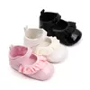 Zapatos de Princesa de Encaje de Moda Color Sólido Zapatos para Bebé de Mujer 0-1 Año Suela Suave Piel de PU Zapatos para Niños Pequeños Velcro BHX3106