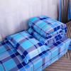 Conjunto de Três Peças de Lençóis, Capa de Edredom, Fronha, Roupa de Cama, Conjunto para Treinamento Militar, Xadrez Algodão Puro Têxtil para Casa, Cama de Solteiro, Moderno e Simples