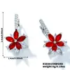 Colar Brincos Criativos de Lótus Europeu Americano AliExpress Transfronteiriço Tendência Moda Temperamento Diamante Colorido Acessórios Fabricante Atacado