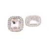 Botones de Abrigo Cuadrados con Forma de Diamante Cosidos a Mano Estilo Chanel, Botones Metálicos para Ropa, Abrigos Largos, Suéteres y Prendas de Punto