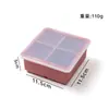 Forma de Gelo de Silicone Macio para Congelador Molde de Gelo Caixa para Fazer Gelo Bloco Grande Tamanho Grande Gelo Quadrado Caixa de Armazenamento de Grande Capacidade Silicone de Grau Alimentício