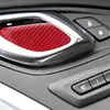 Adecuado para Chevrolet Camaro modificación interior fibra de carbono roja tazón interior de puerta pegatinas decorativas autopartes