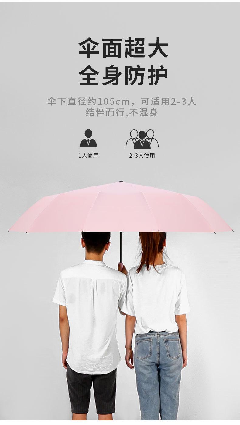 旋转手电筒晴雨伞