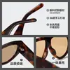 Gafas de Sol de Acetato Estilo Aviador Retro Súper Populares para Mujer Tf1044 Montura Grande de Gama Alta Gafas para Adelgazar la Cara Bc-9232