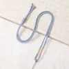Cordón para collar con colgante de ocho hebras, tejido a mano, ajustable, unisex, cordón para colgar colgantes, accesorio de joyería semiacabado para DIY
