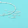 Prata Esterlina S925 Flor de Gipsofila Tubo Espaçador Tubo Reto Pulseira de Pérolas Colar Acessórios de Prata com Contas Feitos à Mão DIY