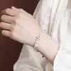 Pulseira Yilu Pérola Prateada Água-Marinha Prata de Lei S925 Estrela Conta Redonda Pérola de Água Doce Joia Original Feita à Mão Atacado em Estoque