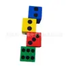Bloques de construcción de dados hexagonales de EVA de colores, juguetes para niños, patrón imprimible, LOGOTIPO, tamiz 100 mm