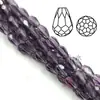 Material de cuentas hecho a mano para manualidades, accesorios de flores, cuentas sueltas, cristal, agujero mediano, cuentas de gota 10x 15 mm 50/tira