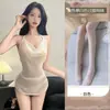 Lencería sexy con un escote bajo seductor y tirantes, ajuste ceñido de verano, que realza la figura, camisón sexy, top sin mangas y espalda descubierta, pura seducción