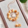 Cadena para teléfono móvil de raíz Bodhi con garra de gato, pareja, lindo cordón para funda de teléfono, colgante para unidad USB, llavero Wenwan para mujer al por mayor